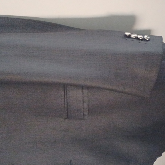 LANZINO UTILITARIAN Grey Blazer, XXL - Big & Tall - Picture 6 of 11